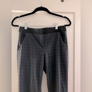 Elie Tahari Plaid Straight Leg Skinny Pants, Size 2, Like new